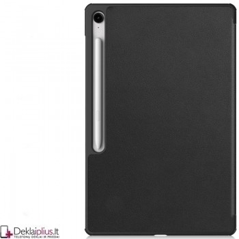 Dirbtinės odos atverčiamas dėklas - juodas (Samsung Galaxy Tab S10 Fe Plus)